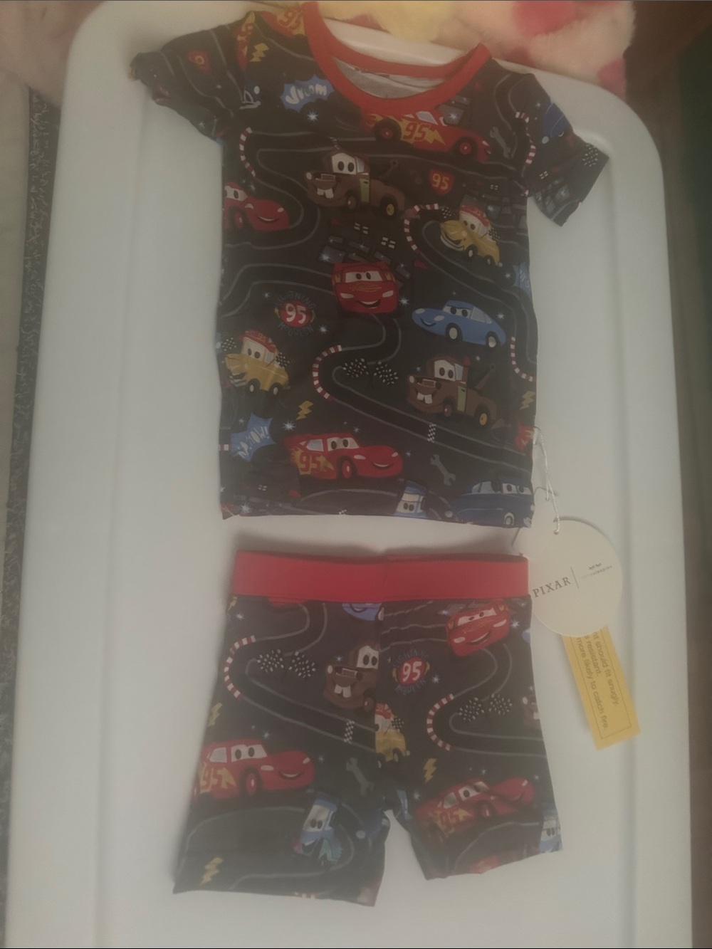 Little Sleepies Black and Red Cars Pajama Set